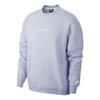 Nike Sportswear JDI Fleece Crew Casual Sports Round Neck Purple Light purple CD0414-539