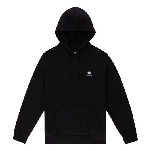 Converse Embroidered Star Chevron French Terry Pullover Hoodie 'Black' 10020343-A01