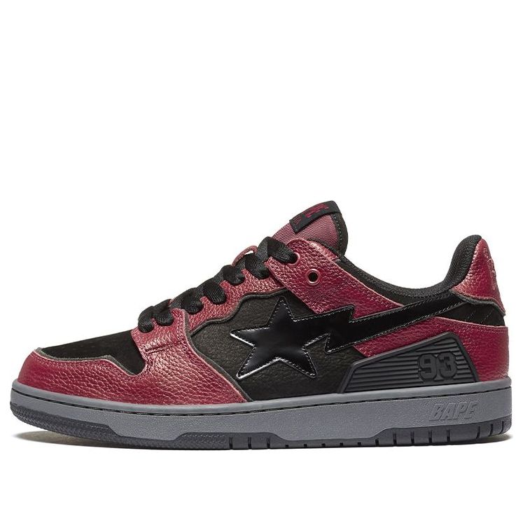 A BATHING APE Sta Black Red 1H80-191-003