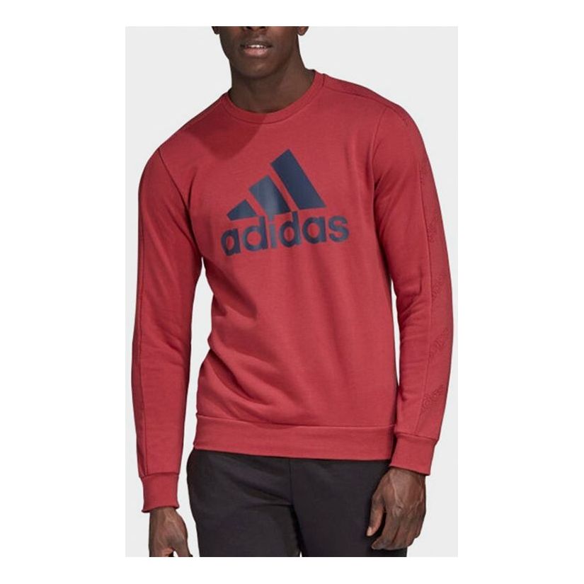 Red adidas Large Logo Printed Turtleneck Jersey GJ6592