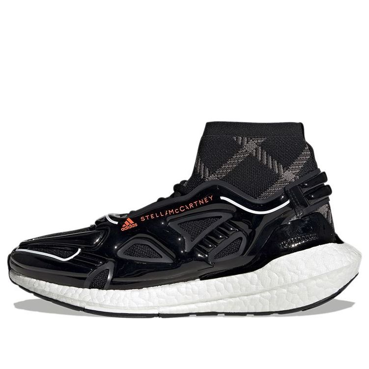 (WMNS) adidas Stella McCartney x UltraBoost 22 Elevated 'Core Black Signal Orange' HQ6187