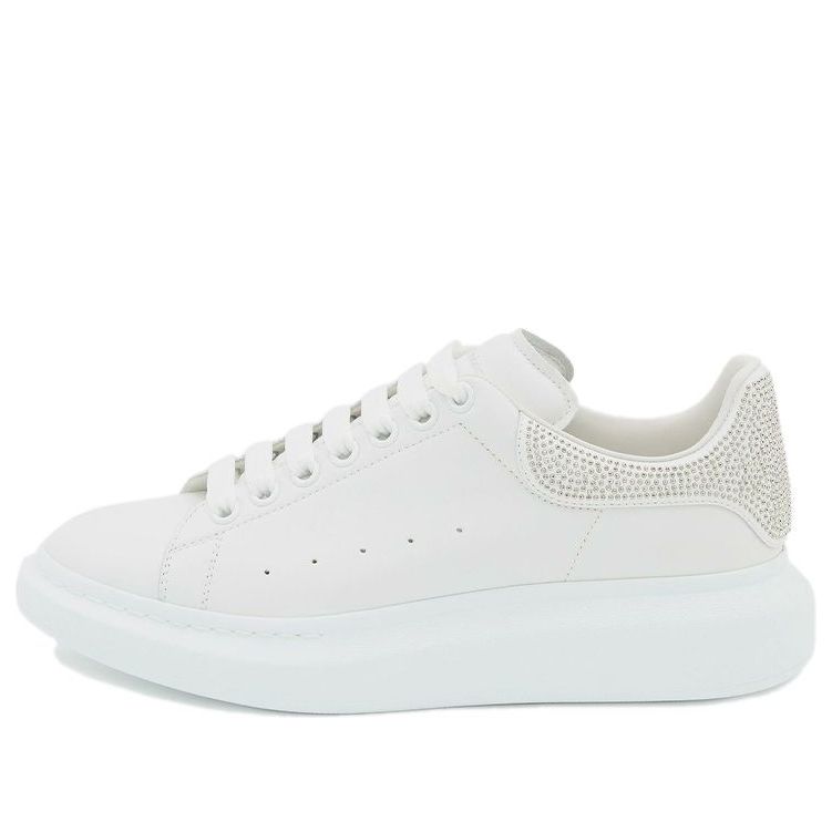 Alexander McQueen Oversized Crystal-embellished Sneakers 'White' 646967WHZ4Y9071