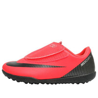 (GS) Nike Mercurial Vapor 12 Club CR7 TF 'Red Black' AJ3108-600