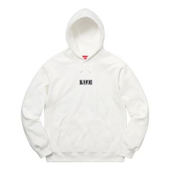 Supreme x Gilbert George Life Hooded Sweatshirt 'White Multi-Color' SUP-SS19-834