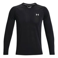 Men's Under Armour Streaker Logo Running Sports Long Sleeves Black 1361470-001