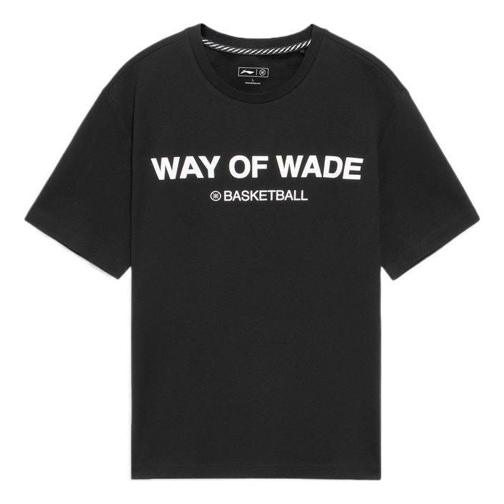 Li-Ning Way Of Wade Graphic Basketball T-shirt 'Black' AHSS439-1