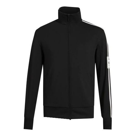 Y-3 SS21 Solid Color Stripe Sports Zipper Jacket Black H16347