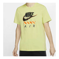 Nike Sportswear Men Air Logo Cotton Short Light Lime Yellow CT6533-367