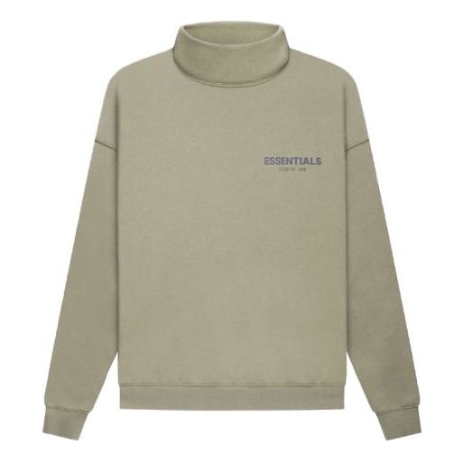 Fear of God Essentials FW21 Pullover Mock Neck Sweatshirt 'Pistachio' FOG-FW21-010