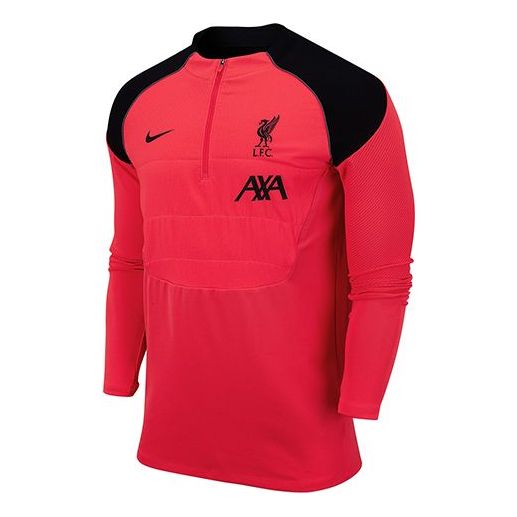 Nike Vaporknit Strike Winter Warrior Liverpool Half Zipper Soccer/Football Training Red CZ3407-645