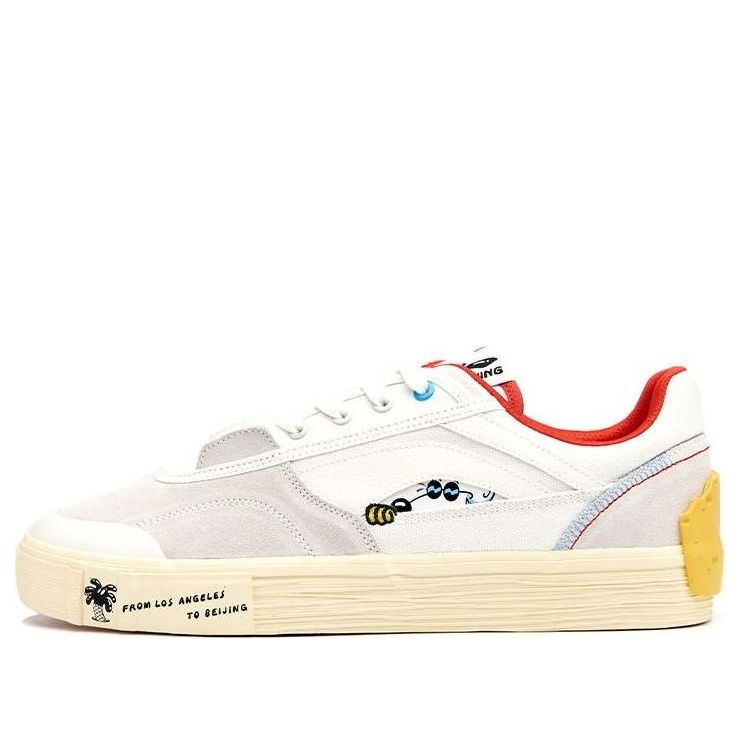 Li-Ning Steven Harrington x Ollie Skate Shoes 'White Grey Red' AETR003-1