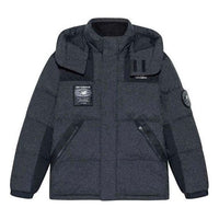 New Balance Hooded Warm Jacket 'Grey Black' NPA43141-BK