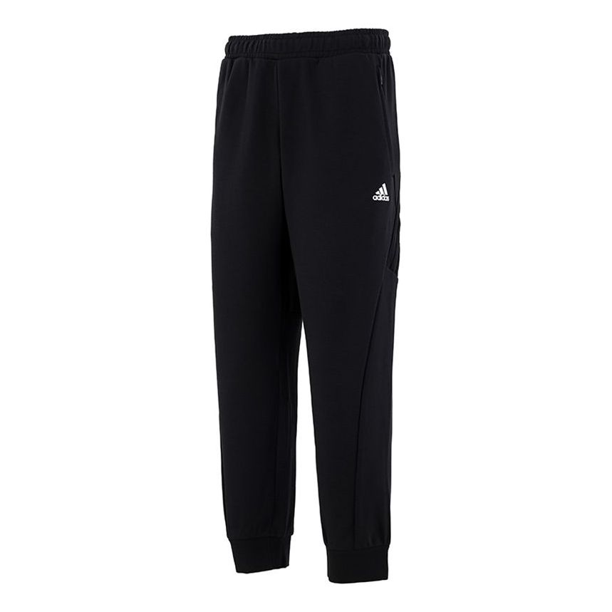 adidas Running Training Breathable Bundle Feet Sports Pants Black H65648