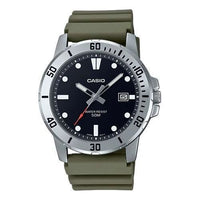 CASIO Analog 'Olive Green' MTP-VD01-3EV