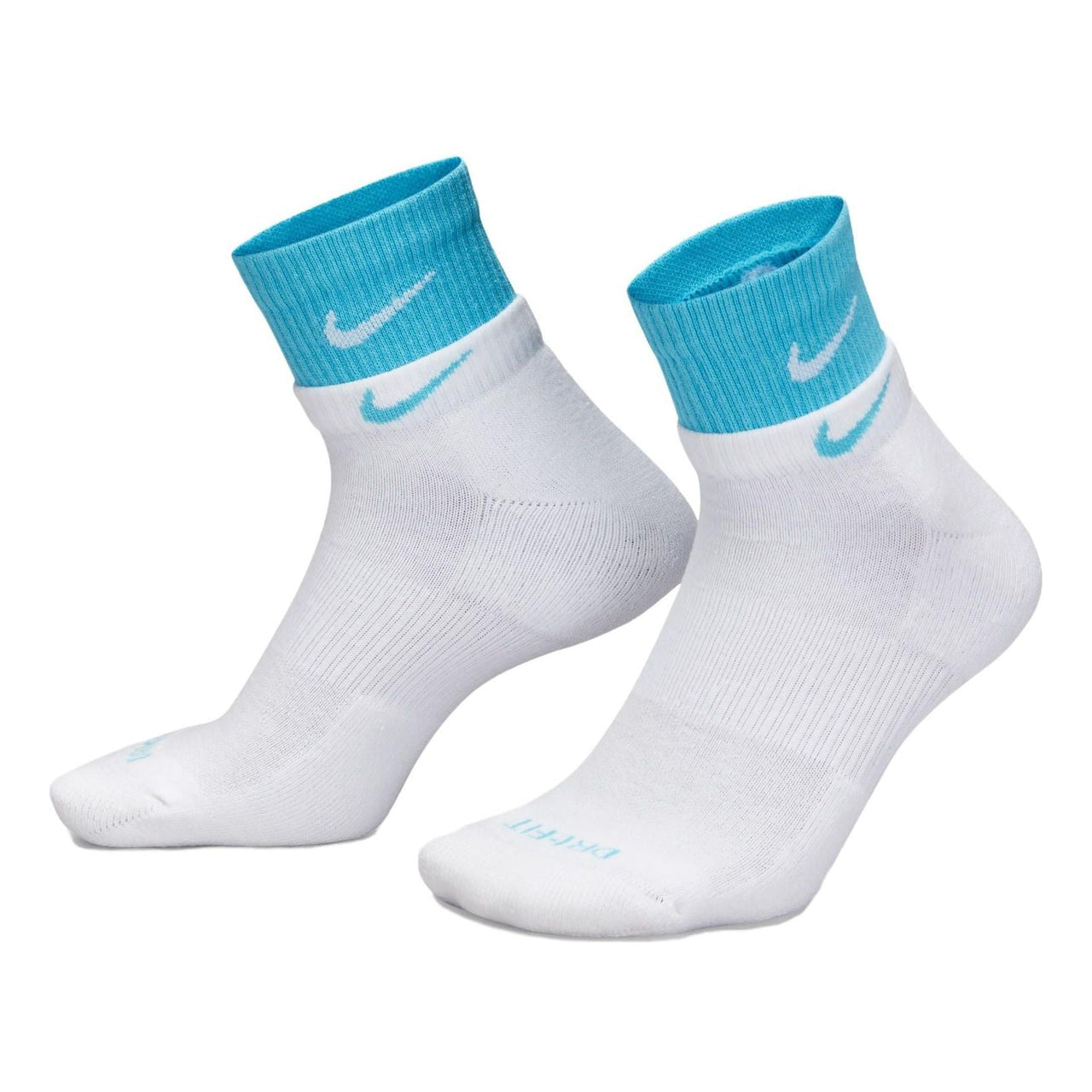 Nike Everyday Plus Cushioned Ankle Tube Socks 'White Blue' DH4058-103