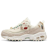 (WMNS) Skechers Dlites Christmas 'Beige Brown' 149257-OFWT