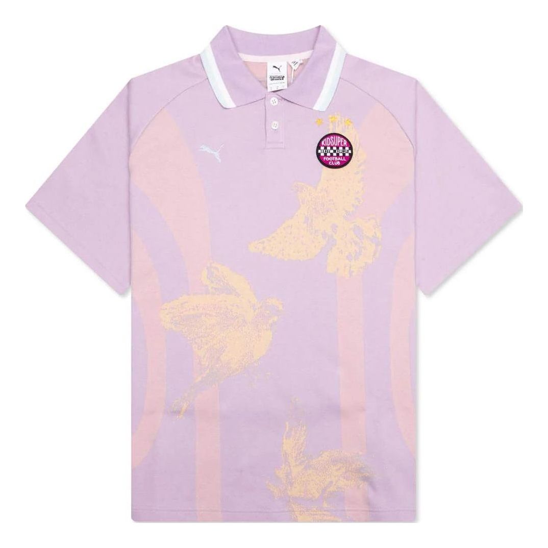 PUMA x KidSuper Knitted Polo Shirt 'Vivid Violet' 62407835