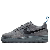 (GS) Nike Air Force 1 Low 'Cut Out Swoosh - Smoke Grey' DQ1097-001