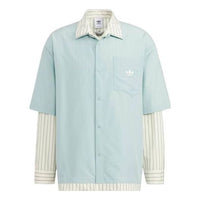 adidas originals x UMAMIISM Crossover Logo Printing Long Sleeves Blue Shirt HR6446