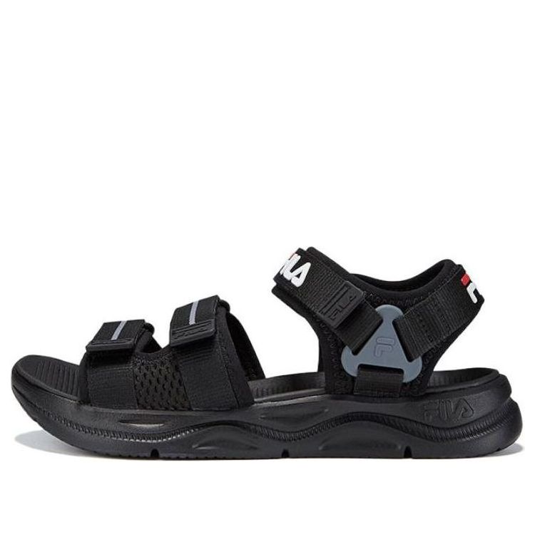 (GS) FILA Lifestyle Casual Sandals 'Black' K15B122801QBK