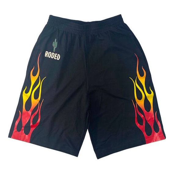 Travis Scott x AUGUSTA Rodeo Tour Flame Shorts 'Black' TC-407