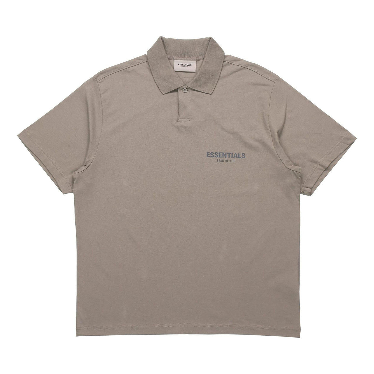 Fear of God Essentials FW20 Logo Polo Shirt 'Taupe' FOG-FW20-212