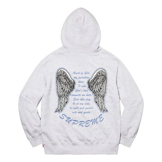Supreme Guardian Hooded Sweatshirt 'White Grey Blue' SUP-FW21-292