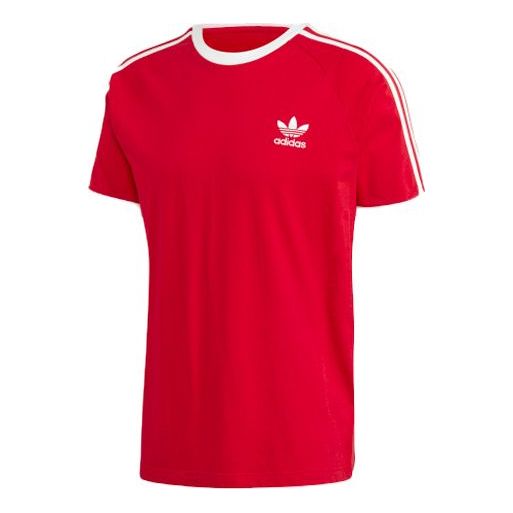 adidas originals Sports Round Neck Short Sleeve 87 Retro Red GD9934