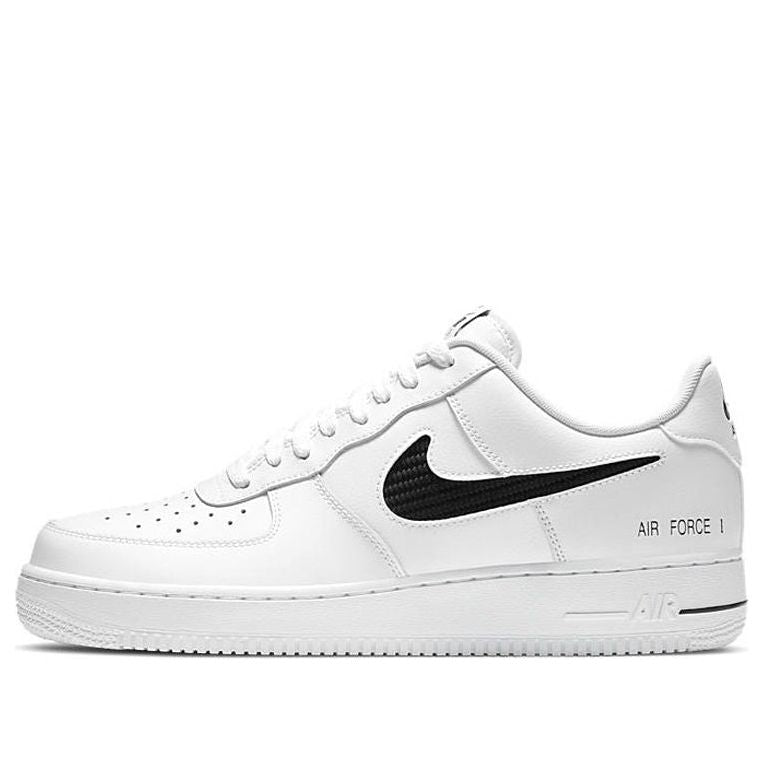 Nike Air Force 1 '07 LV8 'Cut Out Swoosh - White Black' CZ7377-100
