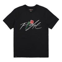 Air Jordan Flight Rose T-Shirt 'Black' DQ7391-010