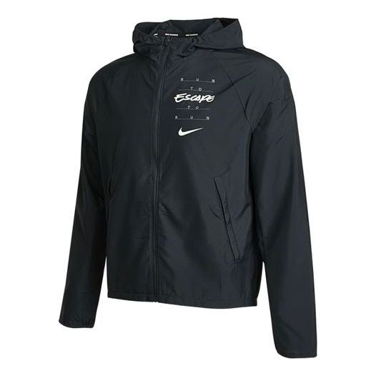 Nike AS Men's NK ESSNTL JKT Jacket WILD Run GX Black DA1167-010