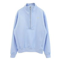 Men's Nike Back Alphabet Logo Printing Half Zipper Stand Collar Asia Edition Blue DQ4238-425