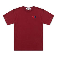 COMME des GARCONS PLAY Double Hearts T-Shirt 'Burgundy' AZ-T226-051-4