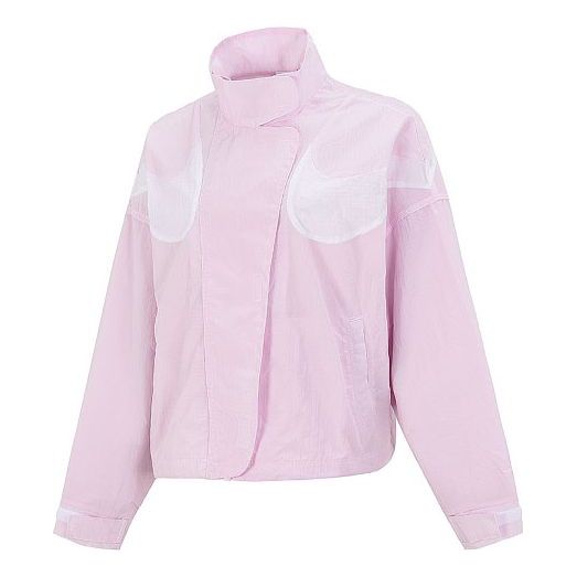 (WMNS) Nike AS W Nike Sportswear RPL SWSH WVN GX JKT Jacket Regal PINK DD5585-695