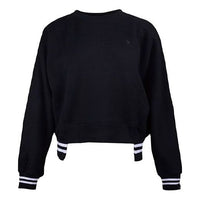 (WMNS) Converse Stripe Breathable Pullover Black 10020727-A02