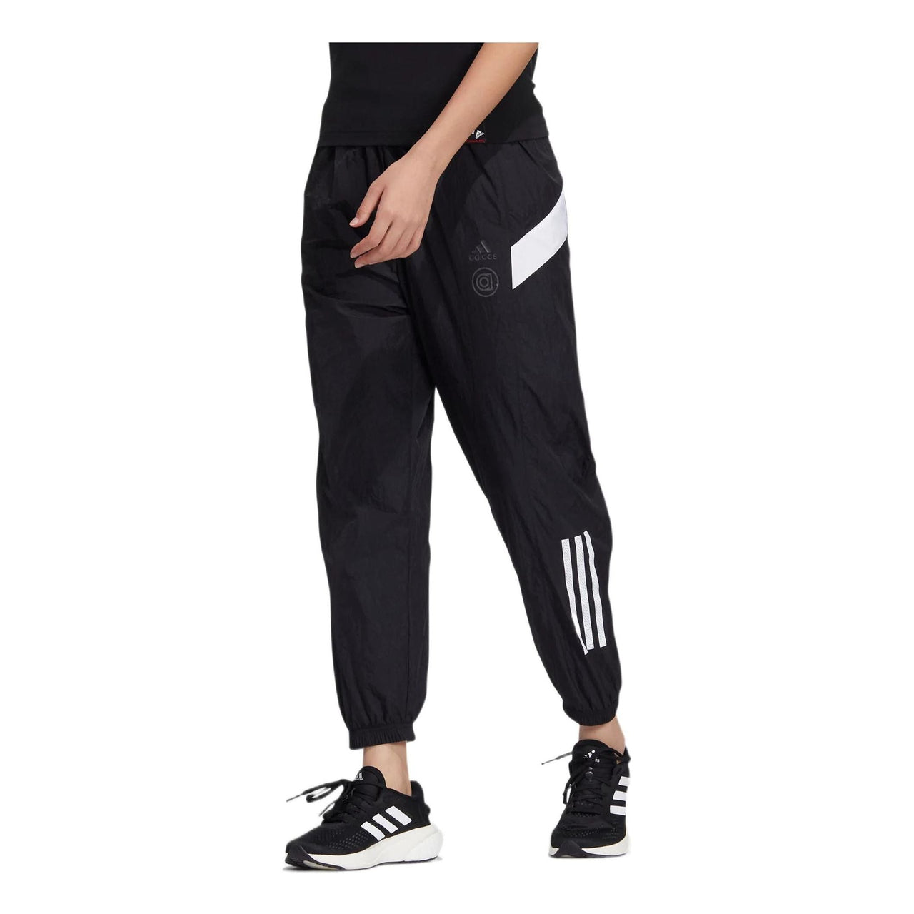 (WMNS) adidas UST Woven Pants 'Black White' HM5280