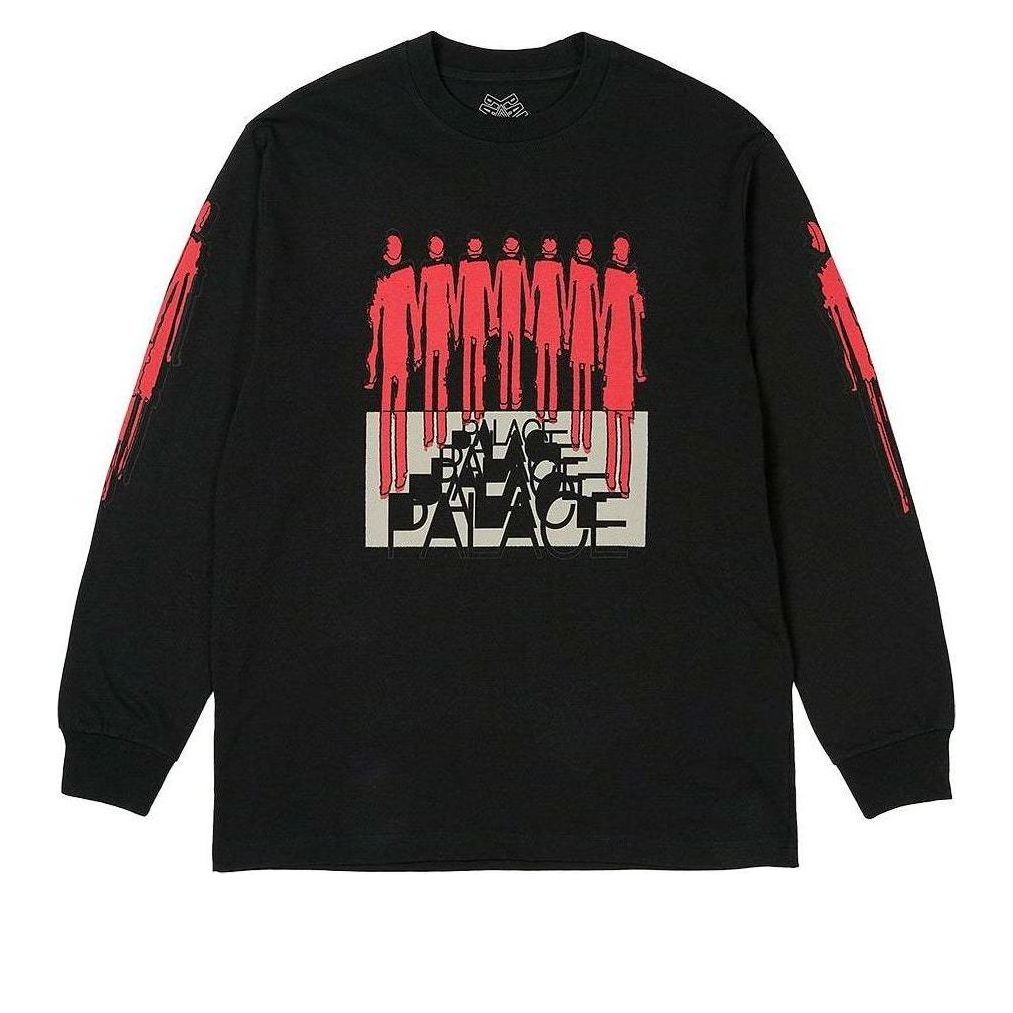 Palace Repeater Longsleeve T-shirt 'Black' P26LS003