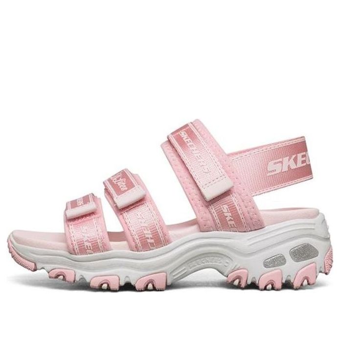 (GS) Skechers Dlites Sandals 'Pink White' 664167L-PNK