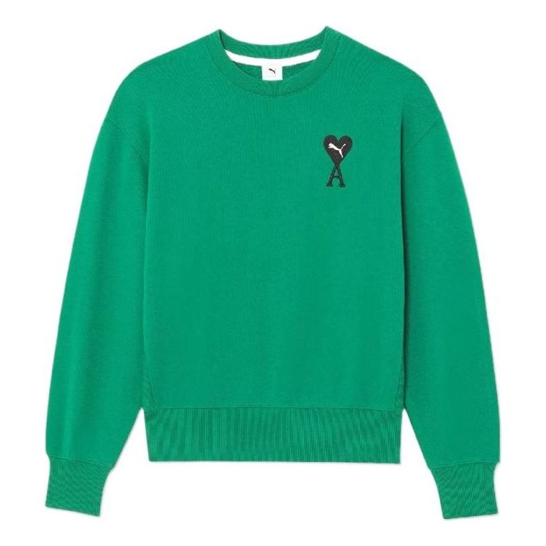 PUMA X Ami Crew Neck Sweatshirt 'Green' 534111-96