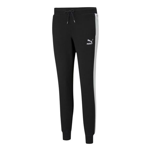 (WMNS) PUMA Iconic T7 Embroidery Logo Sweatpants Black 531415-01