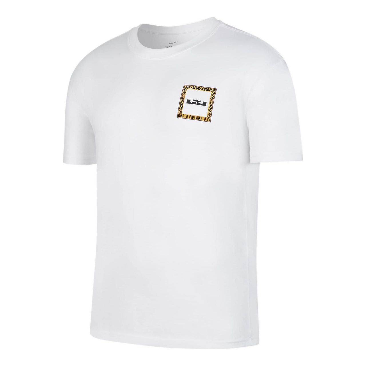 Nike Back Stripe Pattern Printing Basketball Round Neck Casual Short Sleeve White DQ1882-100