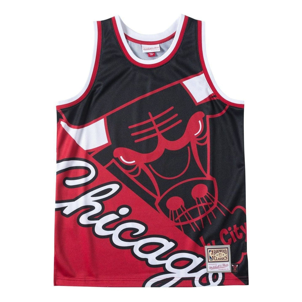 Mitchell & Ness x NBA Big Face Fashion Tank 5.0 'CHICAGO BULLS' TMTK4350-CBUYYPPPBLCK