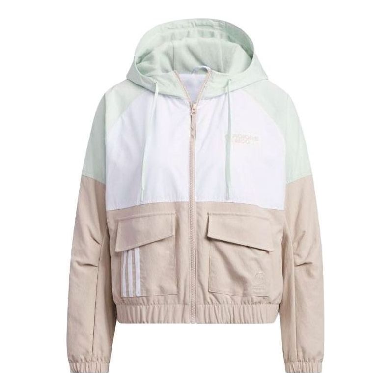 (WMNS) adidas BBALL Jackets 'Beige White' IK3431