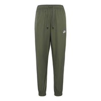 Men's Nike Solid Color Straight Bundle Feet Long Pants/Trousers Sports Pants/Trousers/Joggers Olive DD5311-222