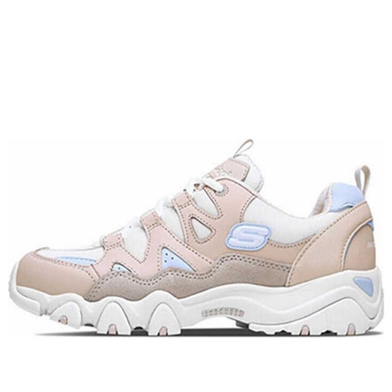 (WMNS) Skechers D'Lites 2.0 Low-Top Running Shoes Pink/White 88888328-WPK
