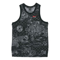 Nike Street Graffiti Basketball Sports Vest Black CK1182-010