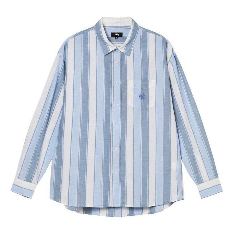 Stussy Wide Striped Shirt 'Blue' 1110239