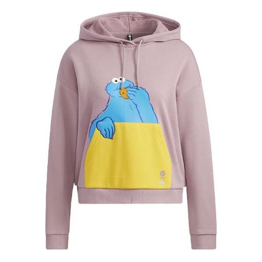 (WMNS) adidas X Sesame Street Pocket Hoodie 'Pink' HD7273
