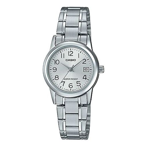CASIO Quartz Stainless Steel Strap Silver Analog LTP-V002D-7B