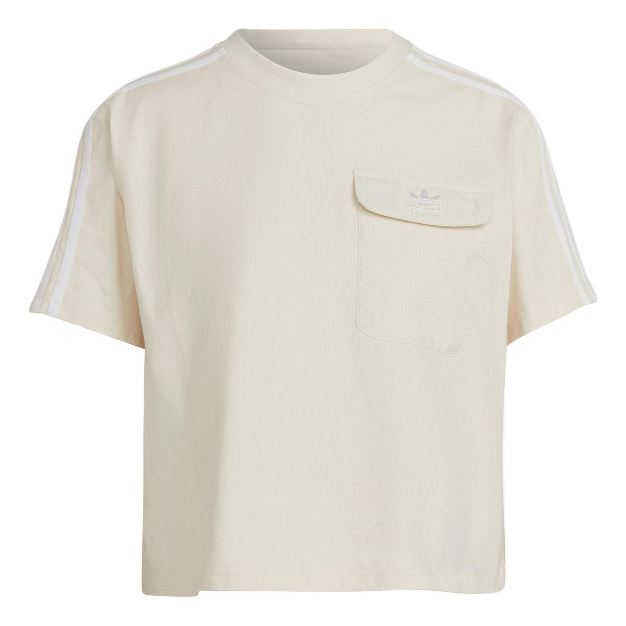 (WMNS) adidas Adicolor Classics Poplin Back Loose T-Shirt 'White' HL9306